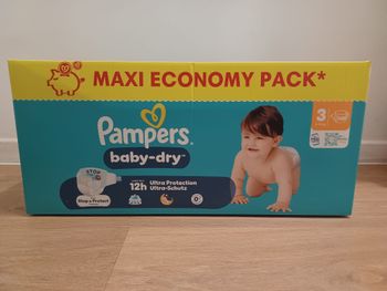 1 Pack  de 140 couches Pampers baby-dry Taille 3 