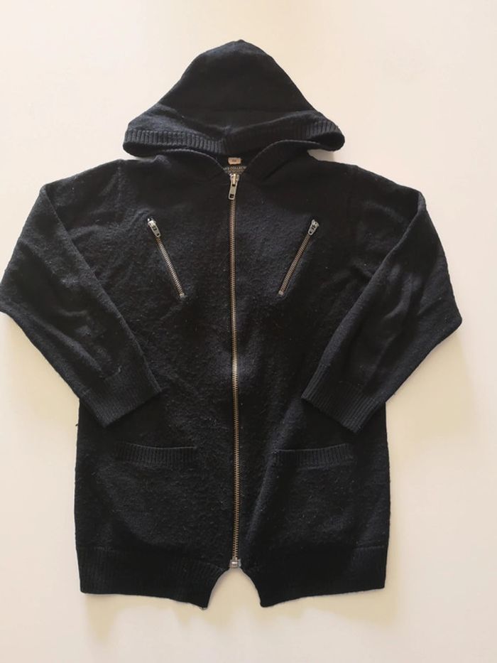 Gilet long zippé ikks en laine 8 ans