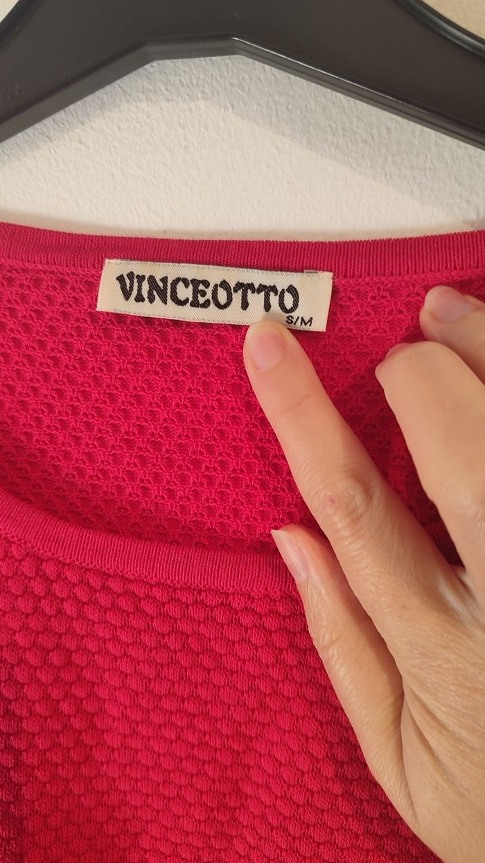 Pull rouge  vintage S - photo numéro 3