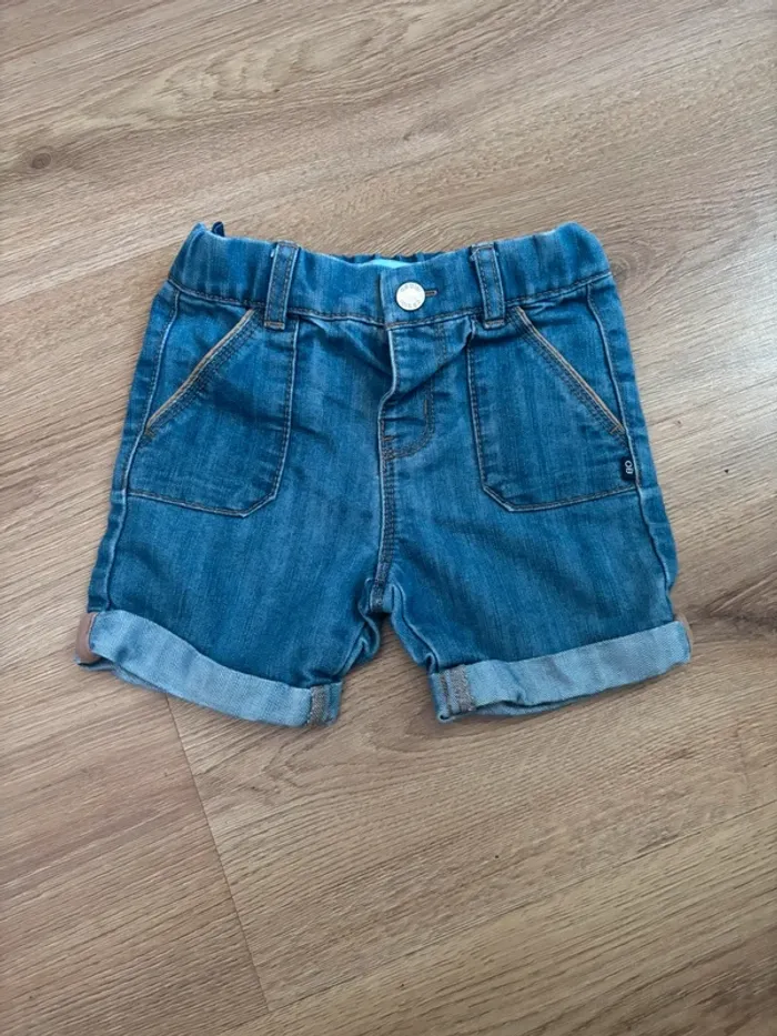 Short en jeans bleu Obaibi