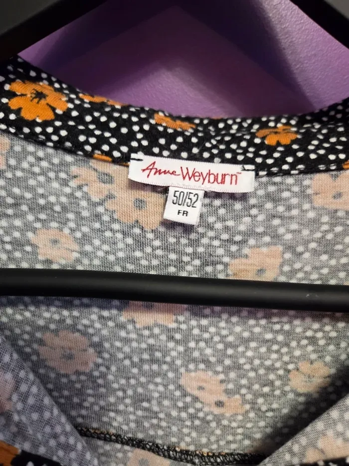 Blouse manches 3/4 T50-52 Anne Weyburn - photo numéro 3