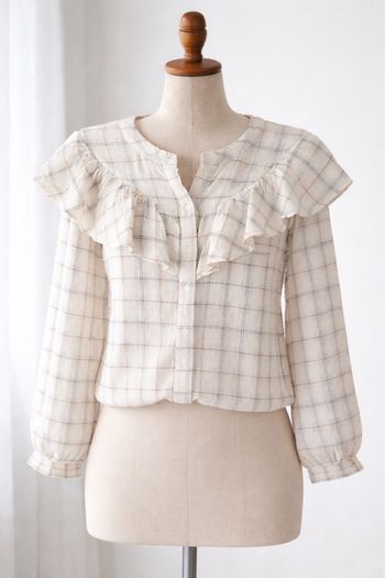 Chemisier Zara à carreaux 