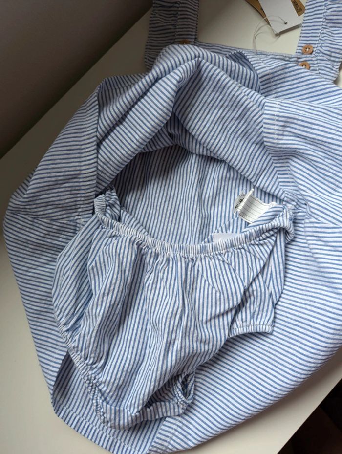 Jolie robe à rayures 24 mois + bloomer - photo numéro 3