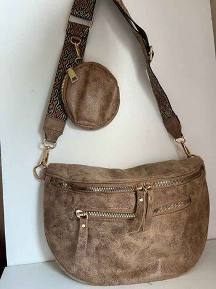 Sac banane bandoulière toile - photo numéro 5