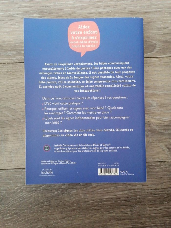 Livre Les signes avec bébé Isabelle Cottenceau - photo numéro 2