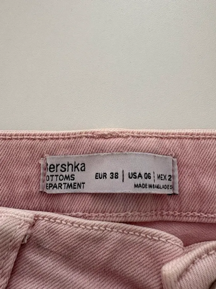 Short en jean rose clair – Bershka – Taille 38 - photo numéro 3