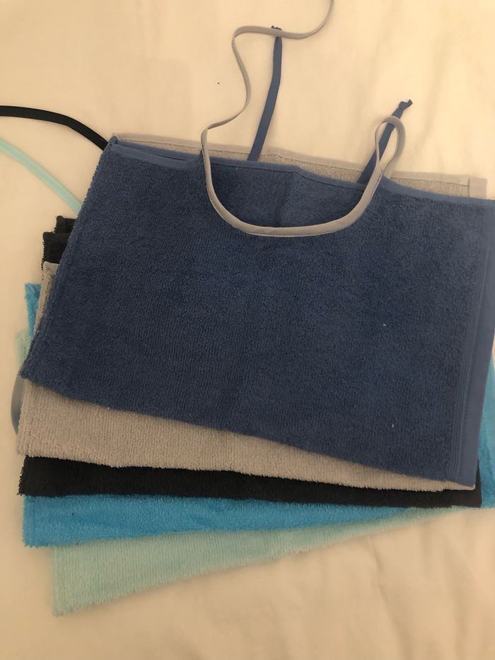 Grand bavoir adulte xxl 80x50cm