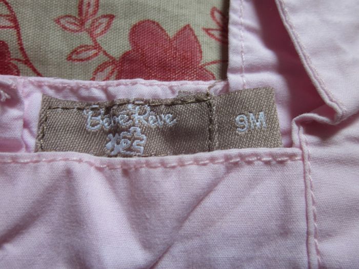 Robe été sans manches rose 9 mois - photo numéro 3