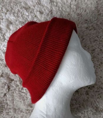 Bonnet milano rouge en 100% laine, taille unique