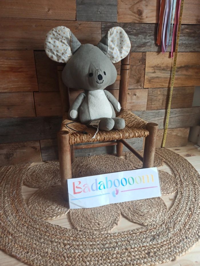 Peluche souris creatrice pantoufle de verre tbe