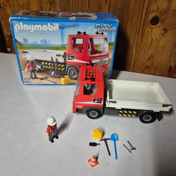 Playmobil 5283 camion benne de chantier avec ouvrier action city