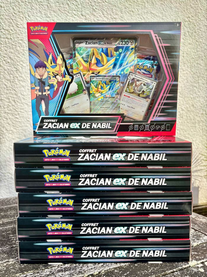 Lot de 6 Coffrets Pokémon Zacian EV9
