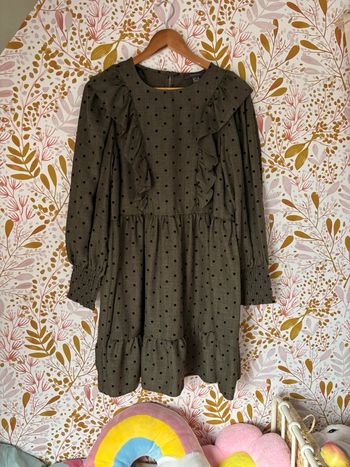 Robe à pois kaki primark