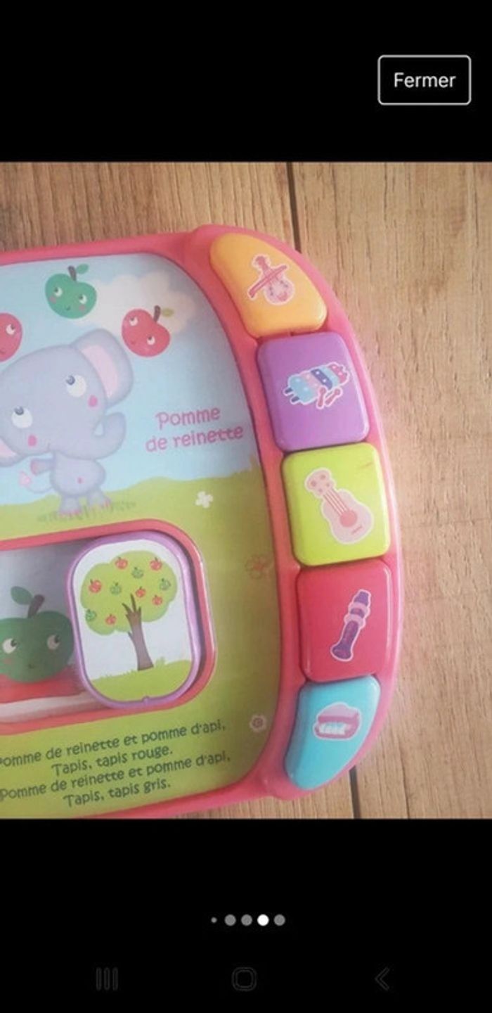 Livre musical Do ré mi - Super livre enchanté - Rose vtech - photo numéro 6