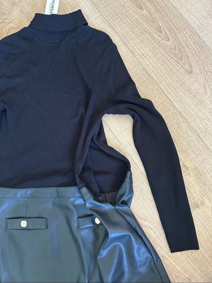Robe noire neuve bi matière Morgan taille 42 (valeur 75€) - photo numéro 8