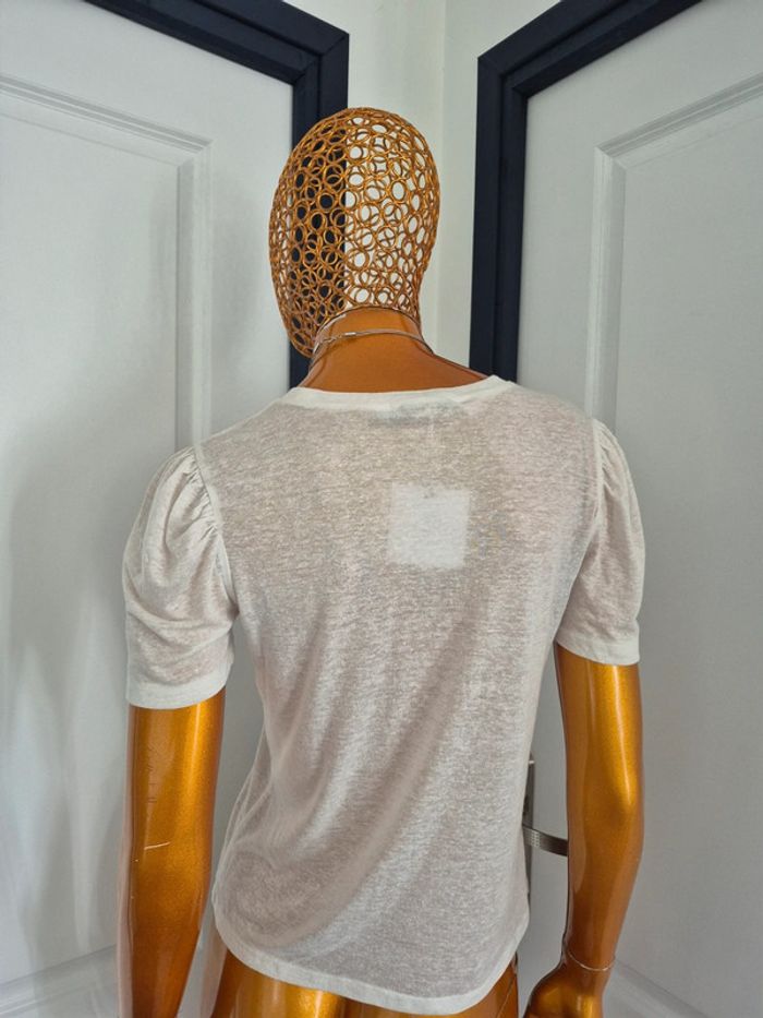 Tee-shirt Uni Femme Crème - photo numéro 2