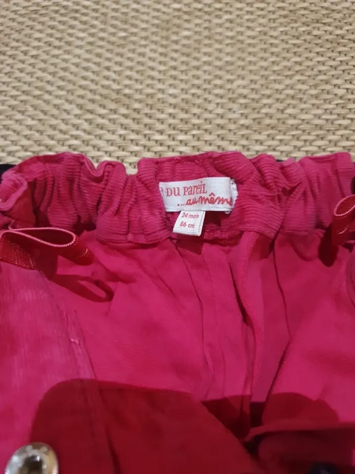 Jolie pantalon en velours fille dpam - photo numéro 2