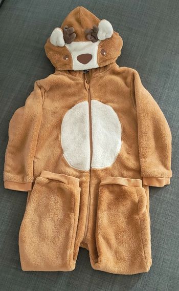 Surpyjama velours cerf pyjama hiver