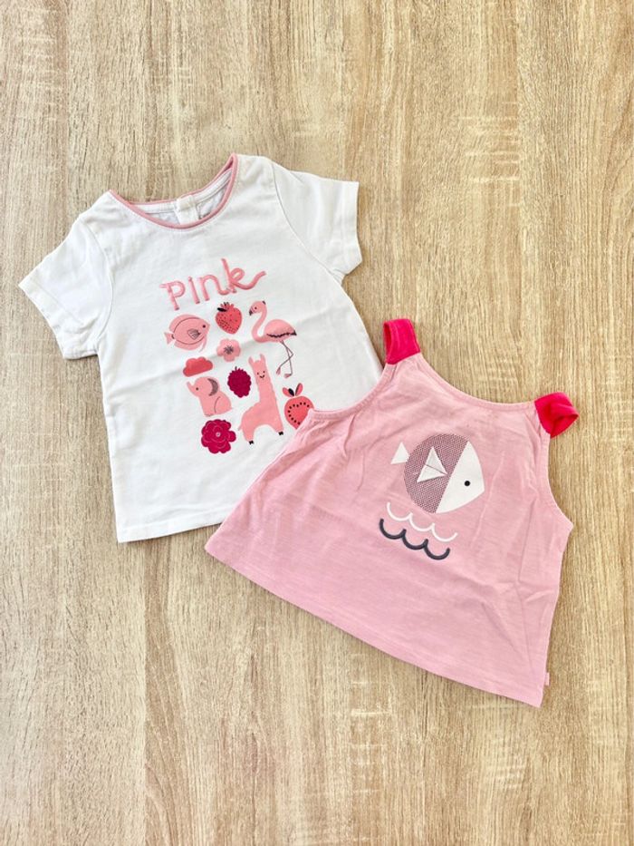 Débardeur & t-shirt bébé fille