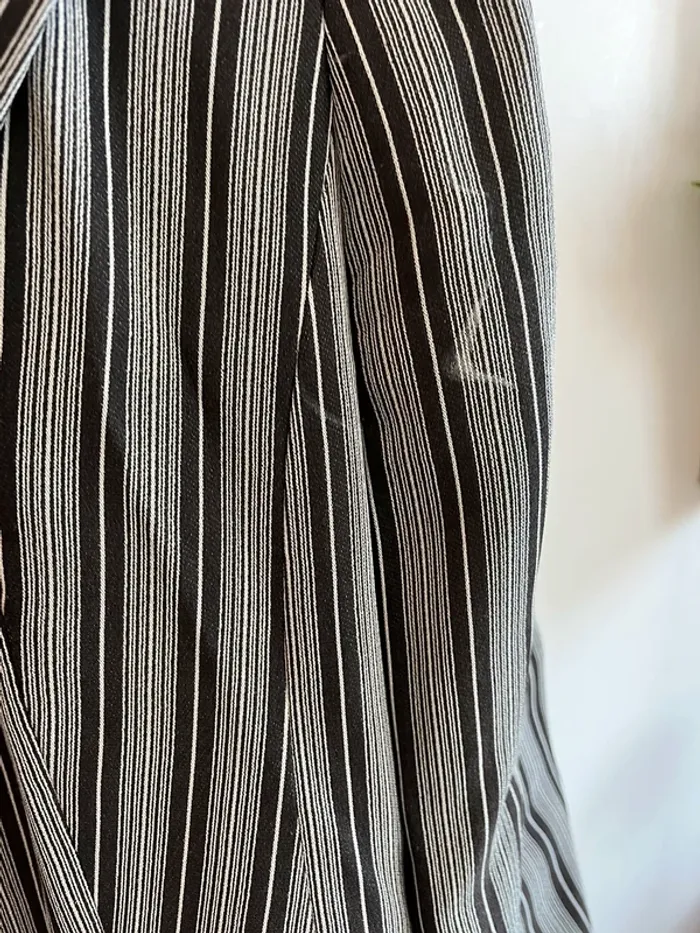 Veste blazer noir et blanche rayures Michel soligny - photo numéro 6