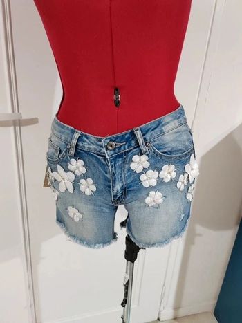Short en jeans