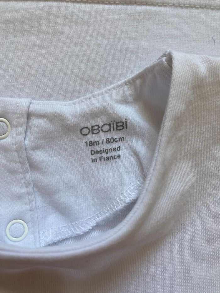 Tee-shirt imprimé manches à volants bébé 18 mois - photo numéro 4