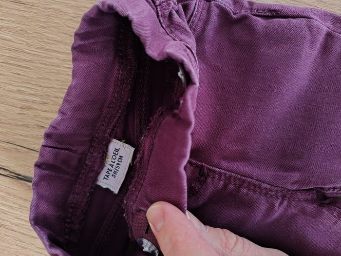 Lot de 2 pantalons fille 3 mois - photo numéro 4