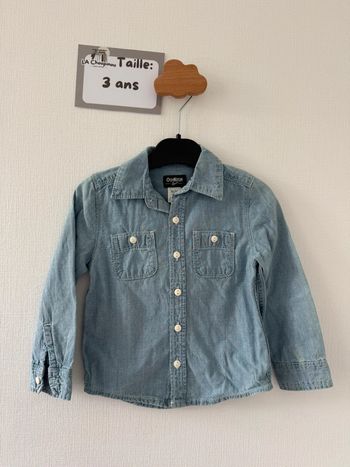 Chemise en jean - taille 3 ans 🌼