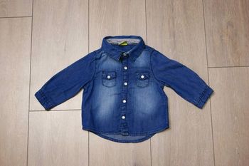 Chemise jean souple bleu  6 mois tape à l oeil