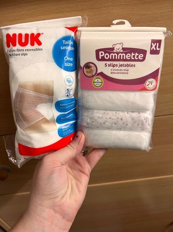 Culottes jetables pour la maternité