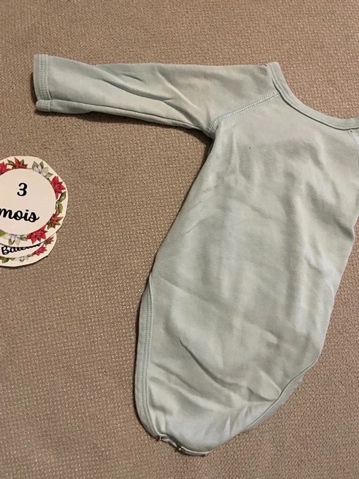 Body cache coeur petit bateau manches longues 3 mois - photo numéro 6