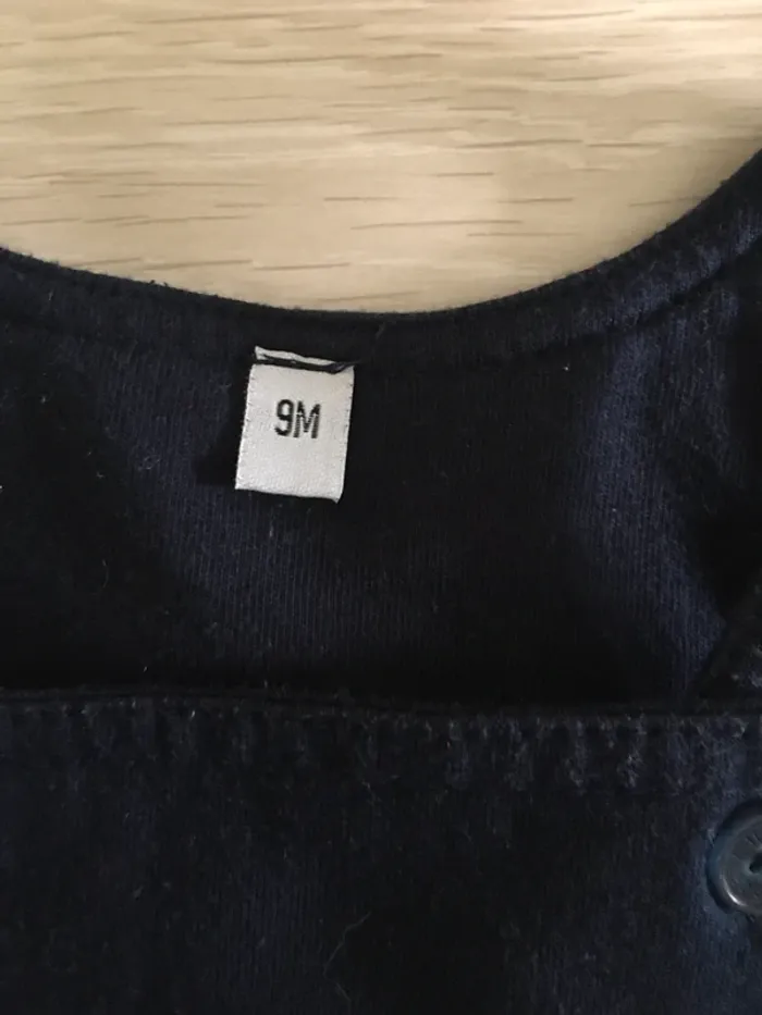 Ensemble salopette + t-shirt manches longues 9 mois - photo numéro 5
