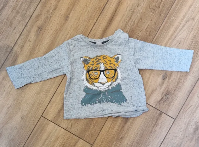 Lot de 4 T-shirts manches longues - 12 mois - photo numéro 4