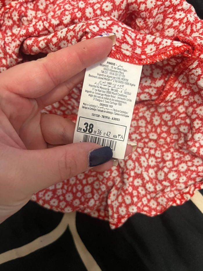 Robe portefeuille rouge Pimkie taille 38 - photo numéro 6