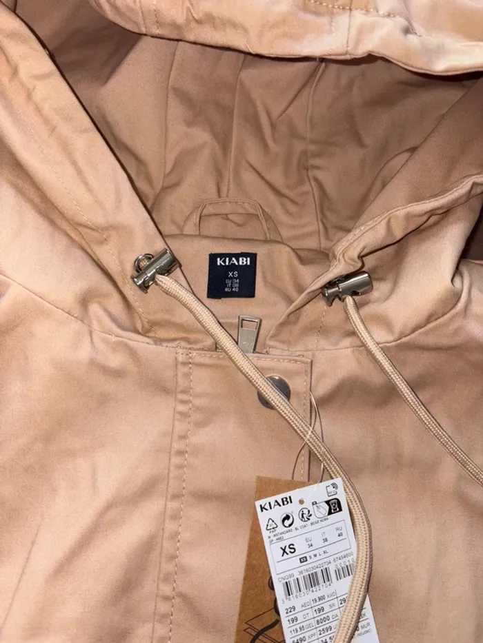 Manteau parka beige Kiabi homme taille XS neuf avec étiquette - photo numéro 6