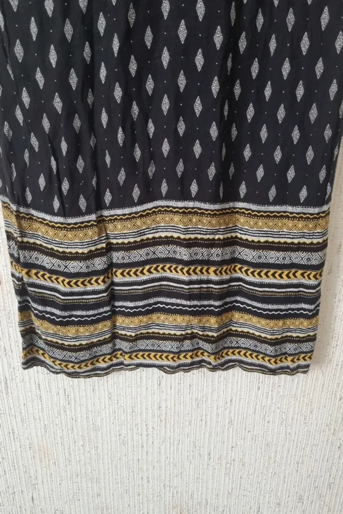 Robe été noir blanc jaune taille 40 gémo - photo numéro 10