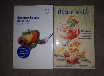 Livres recettes belges et à votre santé