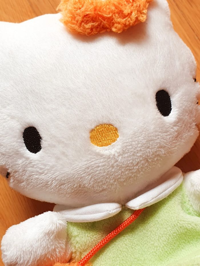 Peluche Hello Kitty vert et orange - 15 cm - photo numéro 5