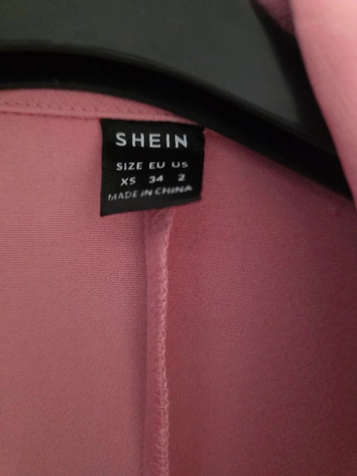 Veste blazer rose shein - photo numéro 2