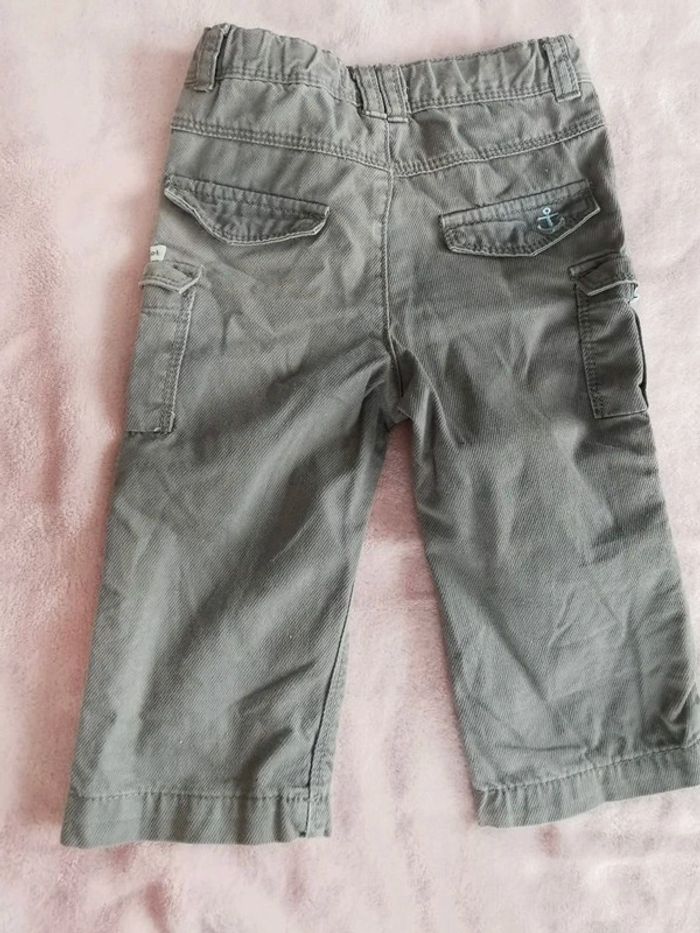 Pantalon à poches kaki mes petits cailloux 12 mois - photo numéro 2