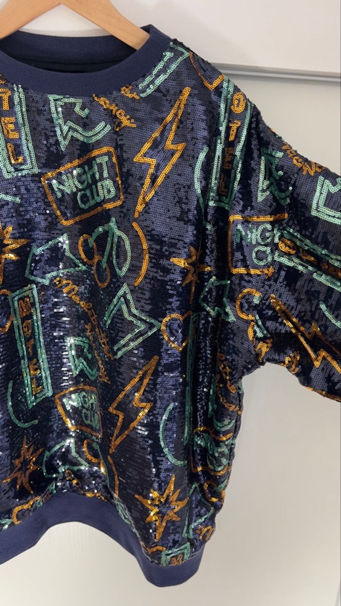 Sweat sequins oversize taille 40 Modetrotter - photo numéro 4