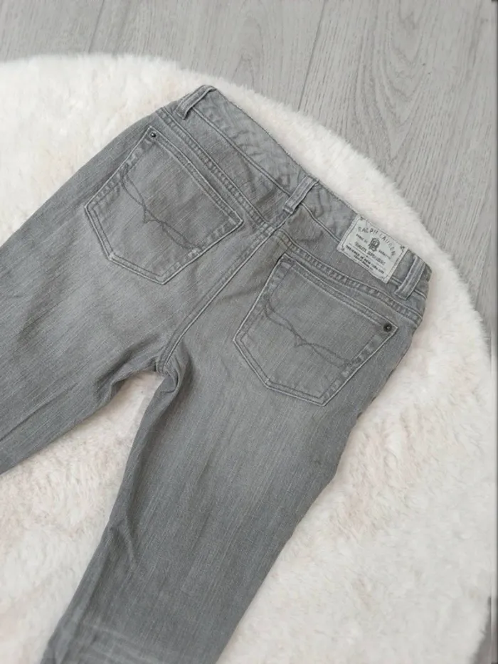 Jean gris Ralph Lauren femme taille 36 – coupe droite - photo numéro 5