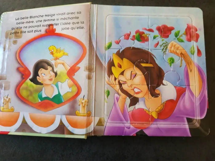 Livre puzzles Blanche neige - photo numéro 2