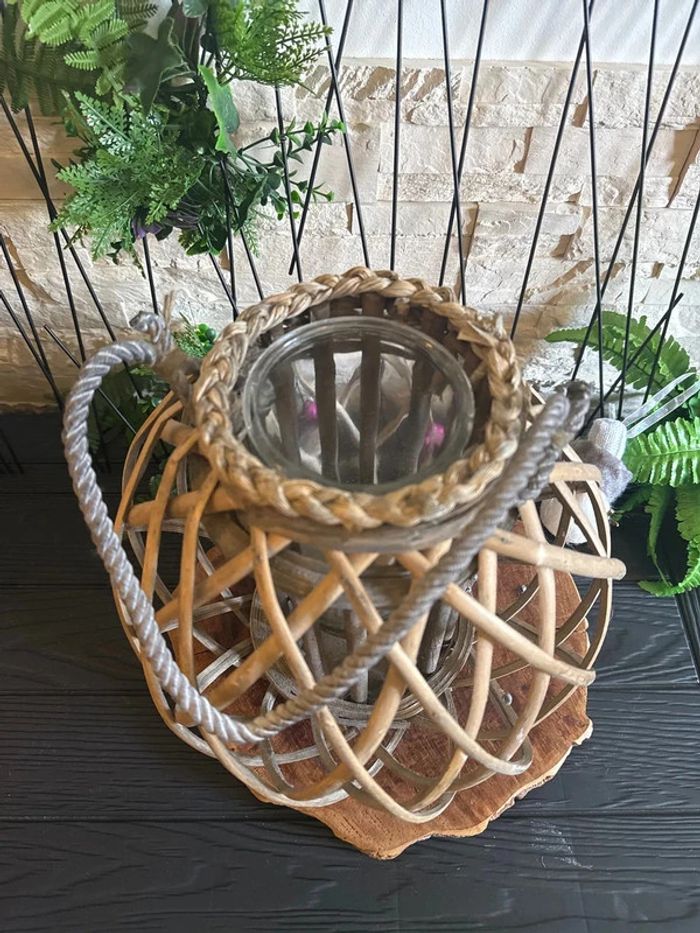 Suspension Photophore en Rotin - photo numéro 2