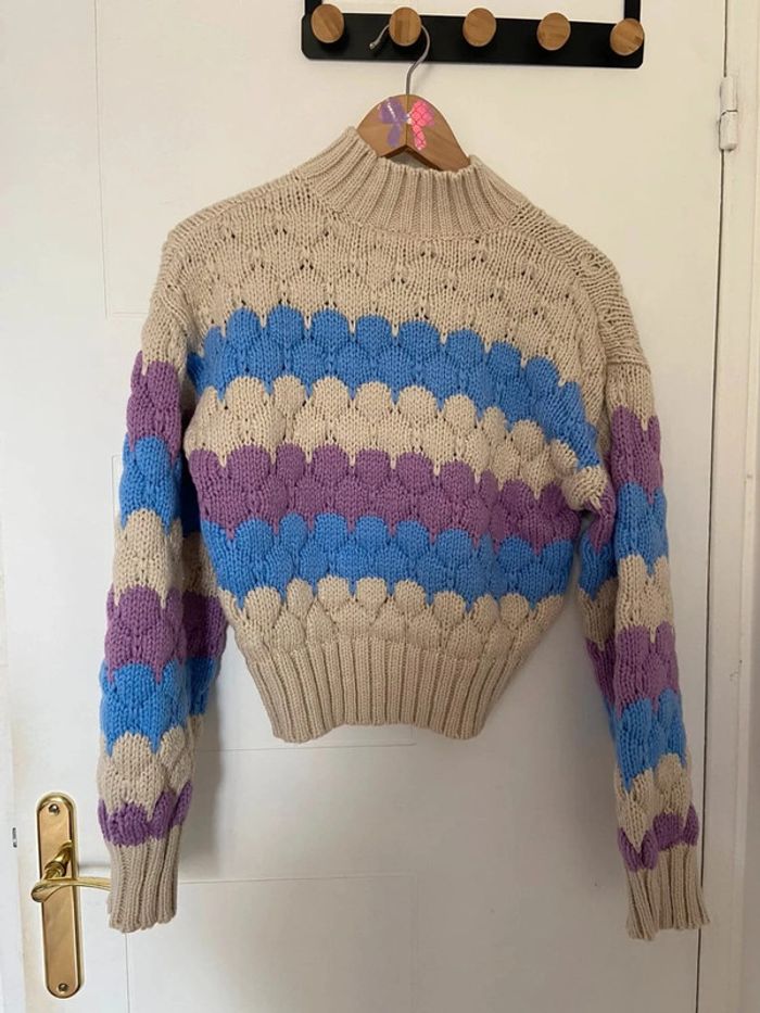 Gros Pull Rayé Monkl Très bon état - photo numéro 2