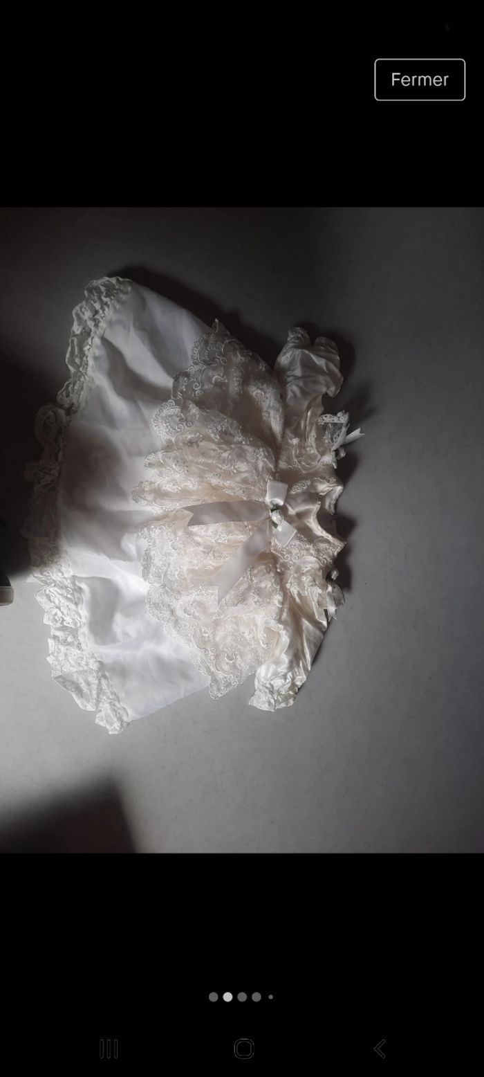 Robe baptême broderie princesse