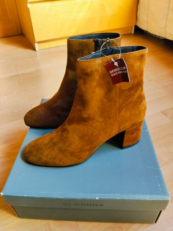 Bottines en cuir Di Donna cognac