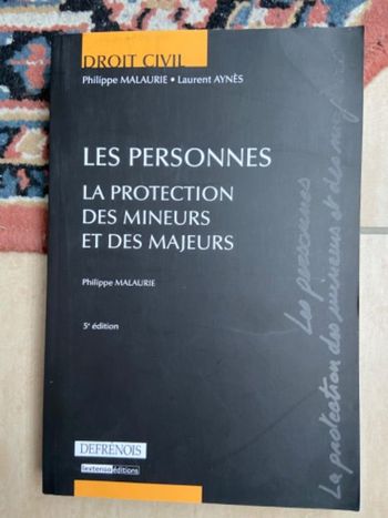 Livre droit civil les personnes