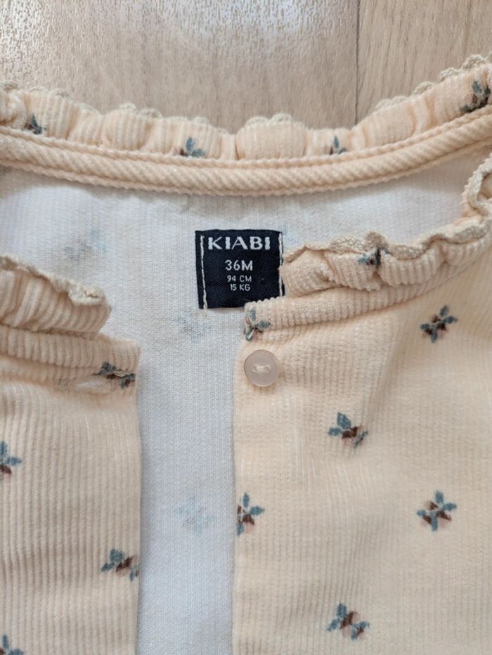 Robe chaude beige Kiabi 3 ans - photo numéro 3