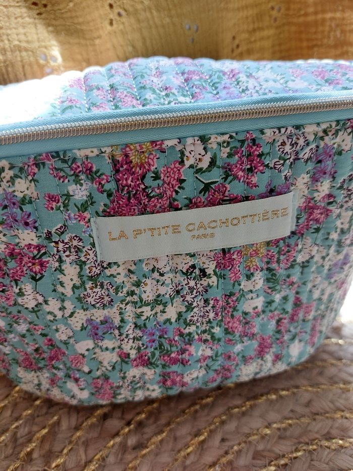 Sac banane liberty fleuri vert d'eau La p'tite  cachottière - photo numéro 2